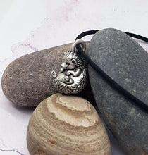 Load image into Gallery viewer, Hedgehog Pendant in Silver Plated Pewter