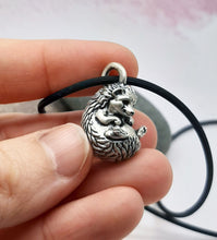 Load image into Gallery viewer, Hedgehog Pendant in Silver Plated Pewter
