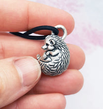 Load image into Gallery viewer, Hedgehog Pendant in Sterling Silver