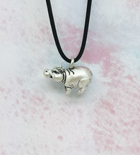 Load image into Gallery viewer, Hippo Pendant in Sterling Silver