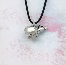 Load image into Gallery viewer, Hippo Pendant in Sterling Silver