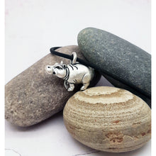 Load image into Gallery viewer, Hippo Pendant in Sterling Silver