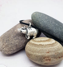 Load image into Gallery viewer, Hippo Pendant in Silver Plate Pewter