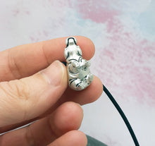 Load image into Gallery viewer, Hippo Pendant in Silver Plate Pewter