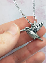 Load image into Gallery viewer, Hummingbird Pendant in Sterling Silver