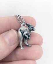 Load image into Gallery viewer, Kangaroo Pendant in Sterling Silver
