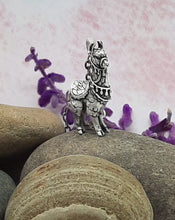 Load image into Gallery viewer, Llama/Alpaca Pendant in Silver Plated Pewter