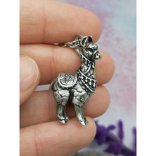 Load image into Gallery viewer, Llama / Alpaca Pendant in Sterling Silver