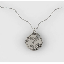 Load image into Gallery viewer, Fingerprint and Initial Pendant in Sterling Silver