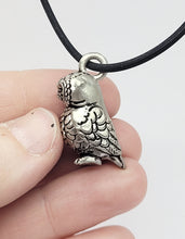 Load image into Gallery viewer, Owl Pendant in Silver Plated Pewter