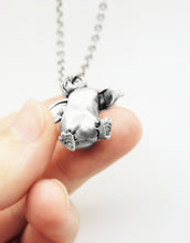 Load image into Gallery viewer, Penguin Pendant in Silver Plated Pewter