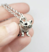 Load image into Gallery viewer, Pig Pendant in Silver Plated Pewter