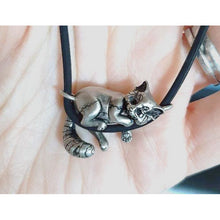 Load image into Gallery viewer, Red Panda in Silver Plated Pewter