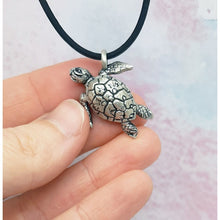 Load image into Gallery viewer, Sea Turtle Pendant in Sterling Silver