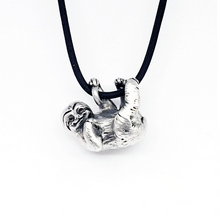 Load image into Gallery viewer, Sloth Pendant in Sterling Silver