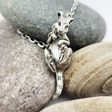 Load image into Gallery viewer, Wallaby Pendant in Silver Plate
