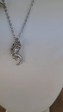Load and play video in Gallery viewer, Dragon Pendant in Silver Plated Pewter