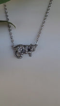 Load and play video in Gallery viewer, Tiger Pendant in Silver Plated Pewter