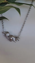 Load and play video in Gallery viewer, Squirrel Pendant in Silver Plated Pewter