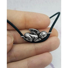 Load image into Gallery viewer, Angel Baby Pendant - Silver Plated Pewter