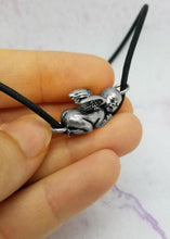 Load image into Gallery viewer, Angel Baby Pendant - Silver Plated Pewter
