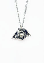 Load image into Gallery viewer, Bat Pendant in Sterling Silver