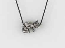 Load image into Gallery viewer, Red Panda Pendant in Sterling Silver