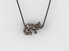 Load image into Gallery viewer, Red Panda Pendant in Sterling Silver