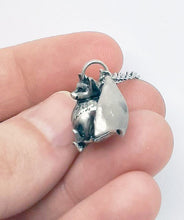 Load image into Gallery viewer, Bat Pendant in Sterling Silver