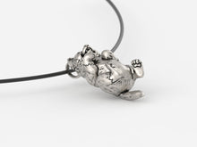 Load image into Gallery viewer, Wolf Pup Pendant in Sterling Silver