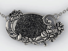 Load image into Gallery viewer, Fingerprint and Handwriting Pendant in Sterling Silver