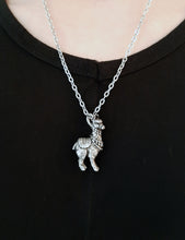 Load image into Gallery viewer, Llama / Alpaca Pendant in Sterling Silver
