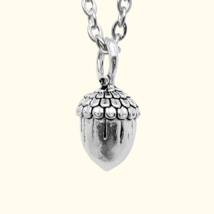 Acorn Pendant in Silver plated Pewter