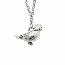 Load image into Gallery viewer, Silver Plated Parakeet Lorikeet Bird Pendant
