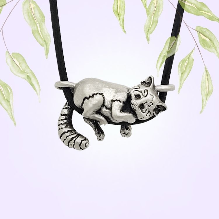 Red Panda in Silver Plated Pewter