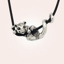 Load image into Gallery viewer, Opossum Pendant in Silver Plated Pewter
