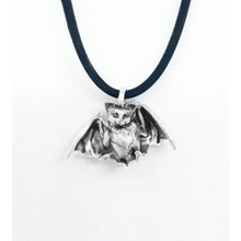 Load image into Gallery viewer, Bat Pendant in Sterling Silver
