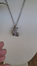Load and play video in Gallery viewer, Kitten Pendant in Silver Plated Pewter
