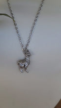 Load and play video in Gallery viewer, Llama/Alpaca Pendant in Silver Plated Pewter
