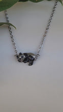 Load and play video in Gallery viewer, Panda Pendant in Silver Plated Pewter and enamel
