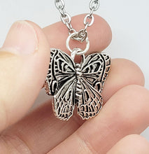 Load image into Gallery viewer, Butterfly Pendant in Silver plate

