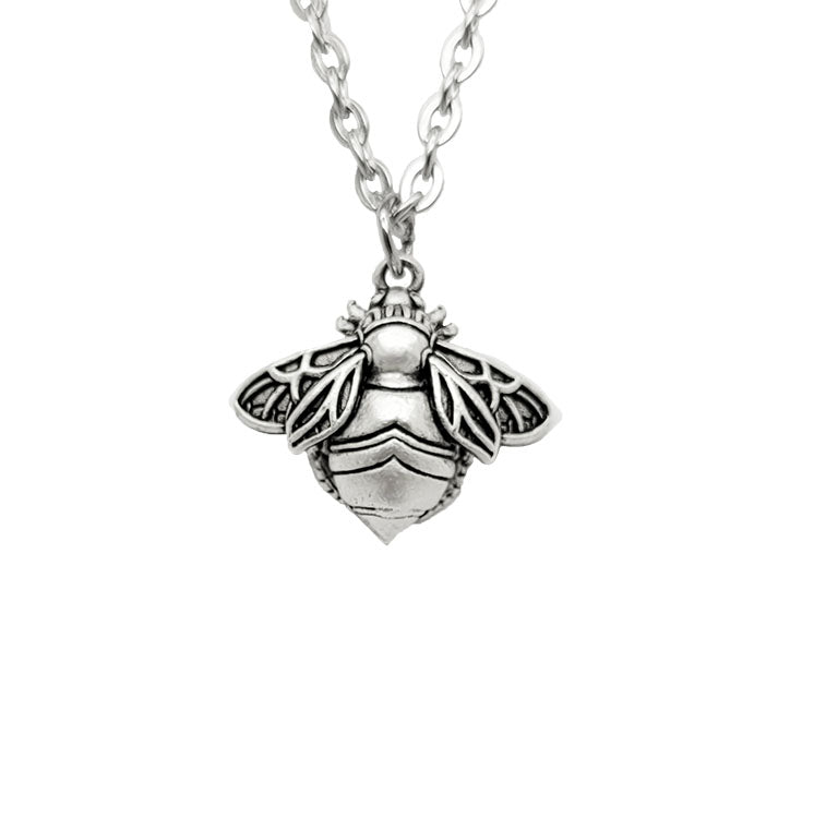 Bee Pendant in Silver Plate