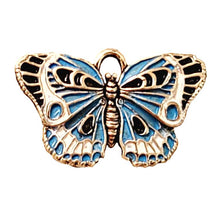 Load image into Gallery viewer, Butterfly -Enamel Painted Silver Plate
