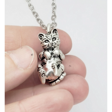Load image into Gallery viewer, Cat Pendant in Sterling Silver

