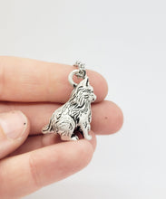 Load image into Gallery viewer, Kitten Pendant in Silver Plated Pewter
