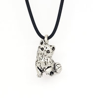 Load image into Gallery viewer, Kitten Pendant in Silver Plated Pewter
