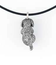 Load image into Gallery viewer, Cavachon Small Dog Pendant in Sterling Silver
