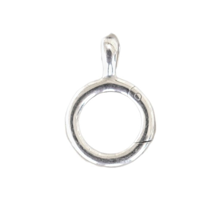 Large Oval Hinge Charm Clasp, Sterling Silver