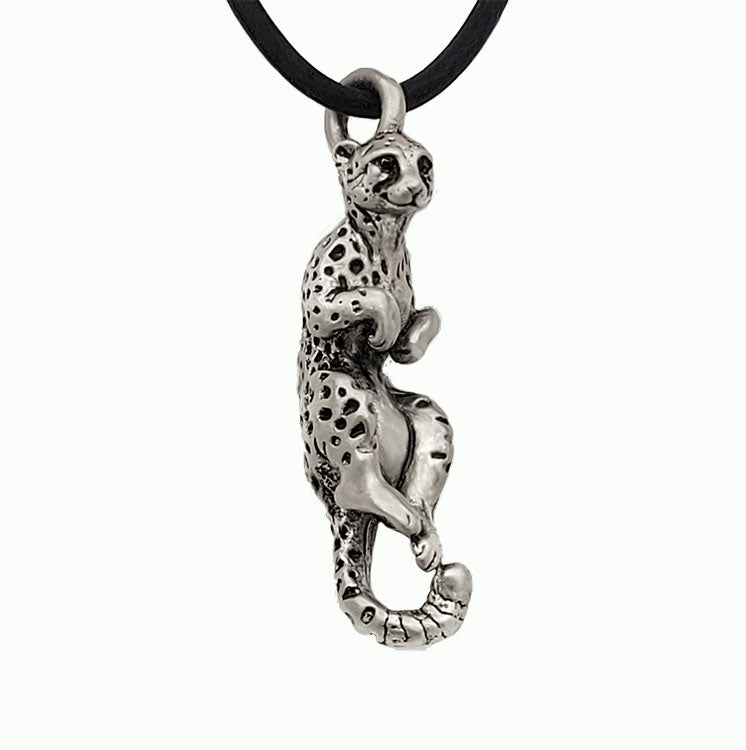Cheetah Pendant in Sterling Silver