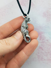 Load image into Gallery viewer, Cheetah Pendant in Silver Plated Pewter
